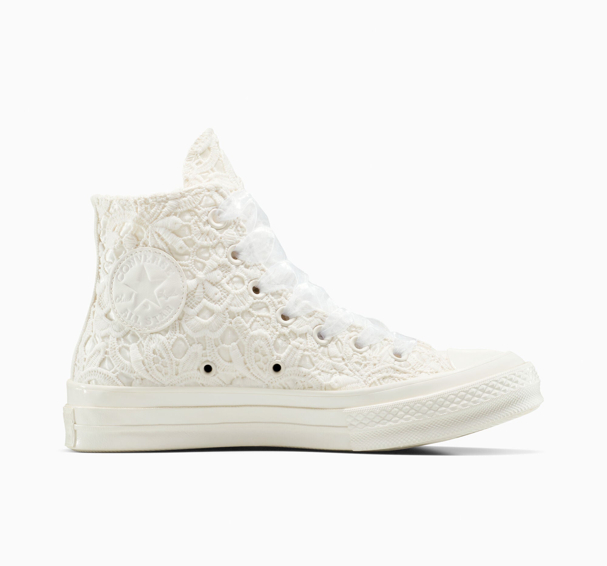 Chuck 70 Crocheted Satin High Top